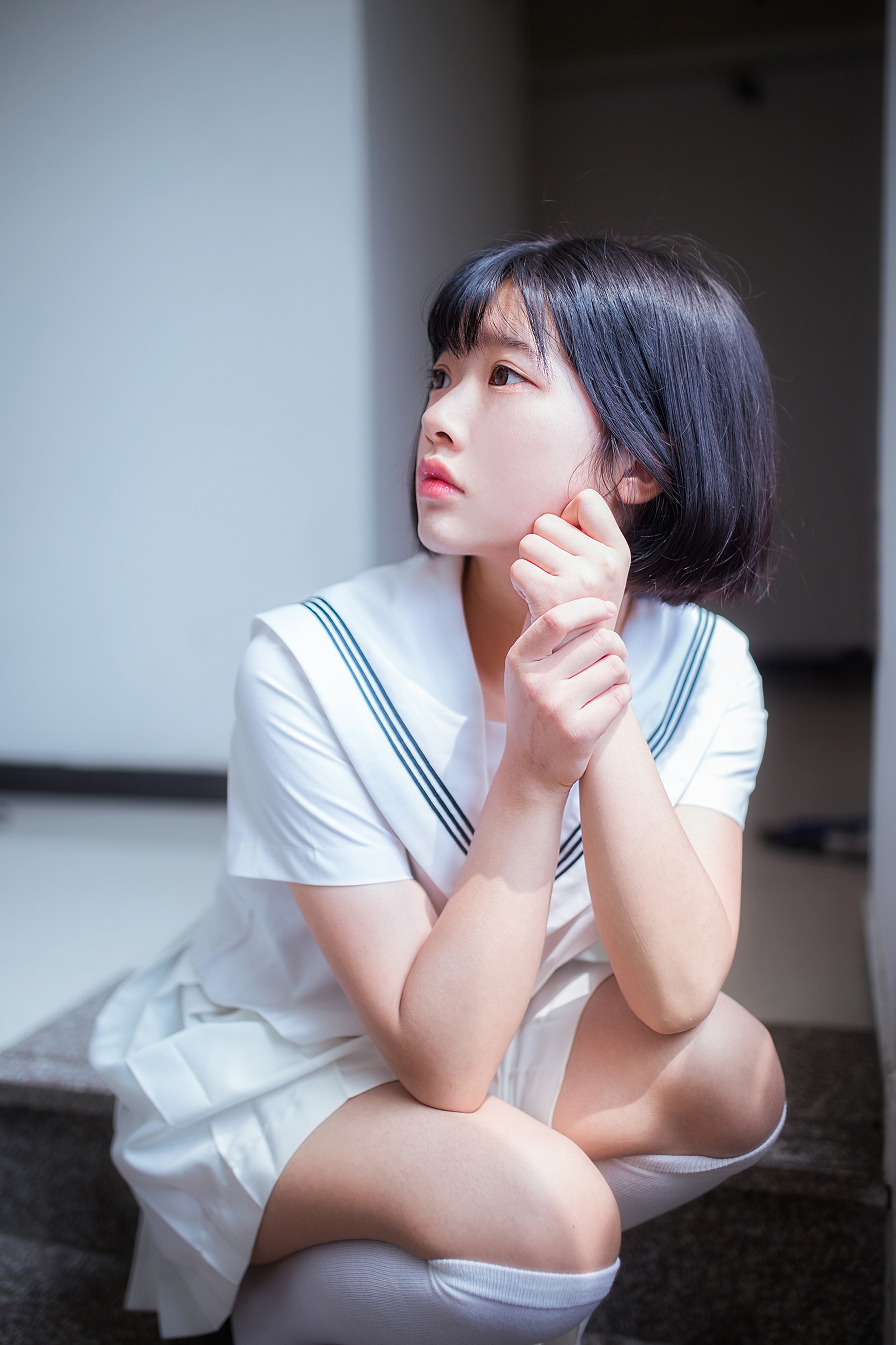 图片[1]-风之领域 – NO.148 可爱的水手服 [54P]-XikXak